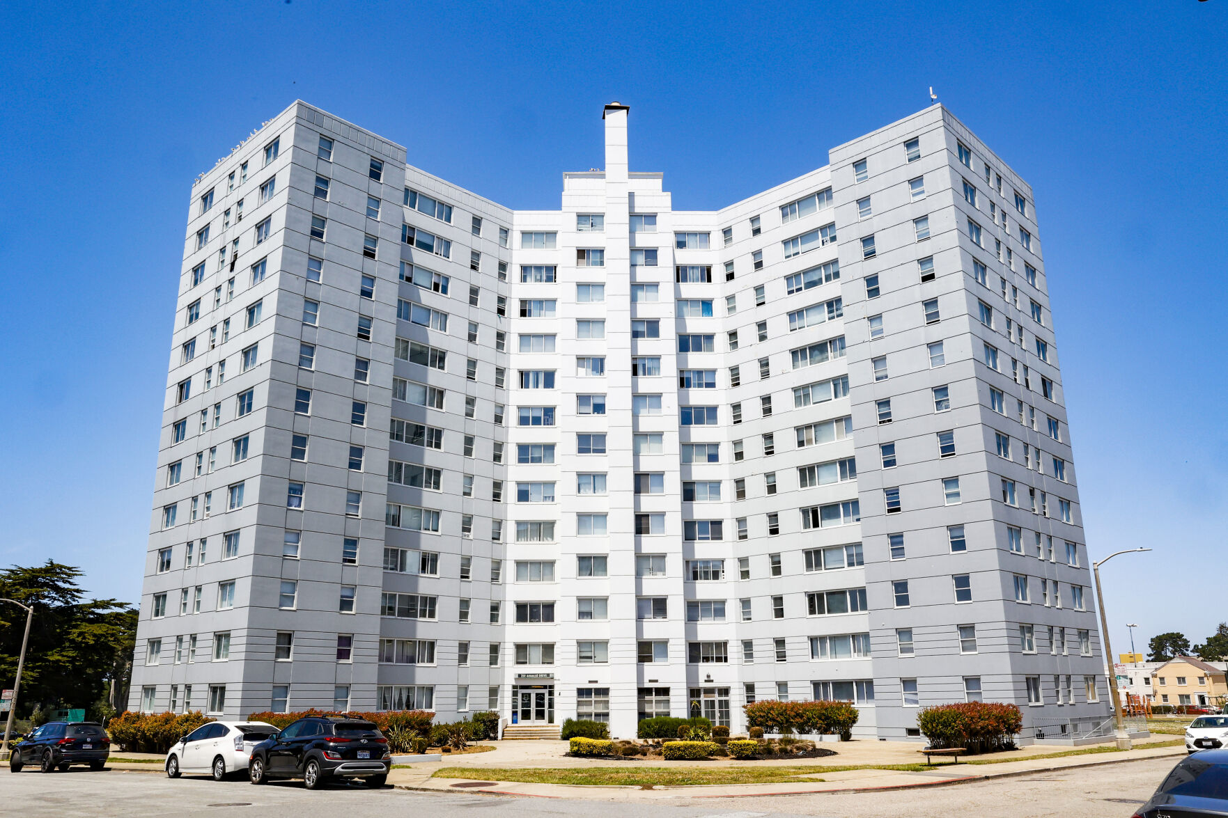 Parkmerced apartment building at 350 Arballo Dr.